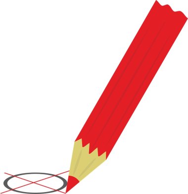 roter Stift Illustration 